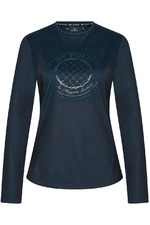 2022 HV Polo Womens Lindsey Long Sleeve Top 403093450 - Navy